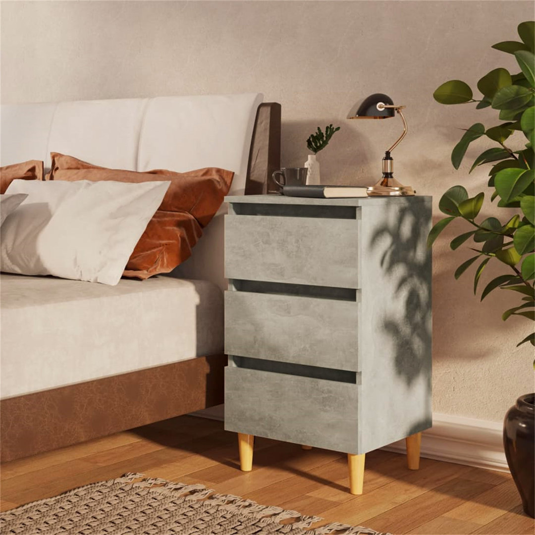 3 Drawer Bedside Table