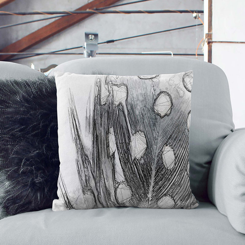 Square Throw Cushion, 40cm H x 40cm W x 15cm D