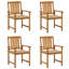 Chaise de patio en acacia avec coussin-1381994818-1381994823