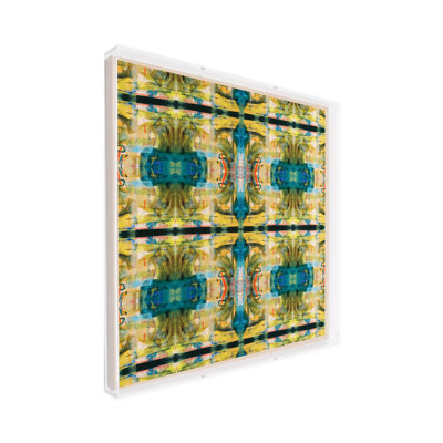 Écharpe Headwinds par Lori Johnson dans une boîte-cadre 36 x 36 x 2