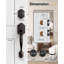 Ensemble de poignées de porte avant, serrure de porte d'entrée à clé pour portes extérieures-125332116