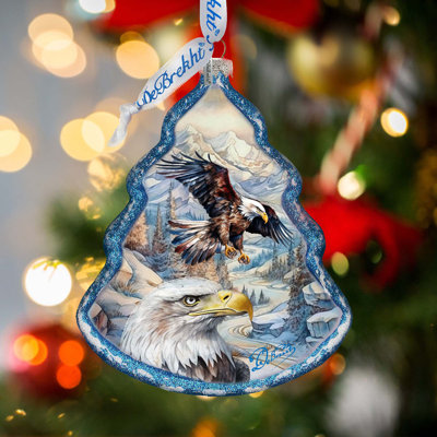 4'' Glass Hanging Figurine Ornament