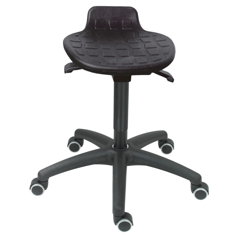 Stetson Adjustable Height Ergonomic Lab Stool Wheels