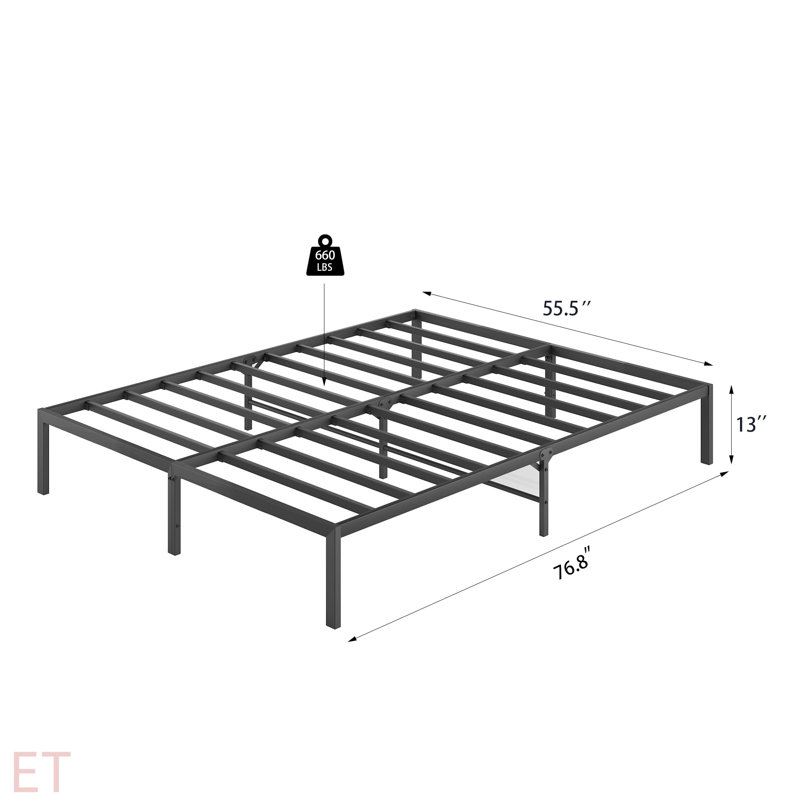 Metal Platform Bed Frame ,Sturdy Metal Frame, No Box Spring Needed(Full)