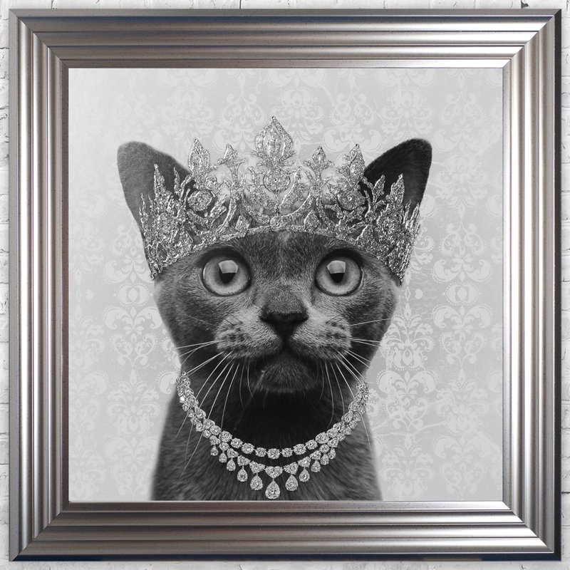 Single Picture Frame Print, 75cm H x 75cm W, Silver Framed