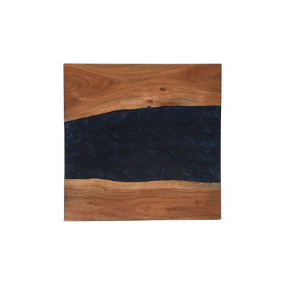 Block Epoxy End Table