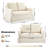 51'' W Farmhouse Upholstered Slipcovered Loveseat Sofa-681886721