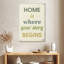 Plaque murale «Home is Where Your Story Begins»-512033476