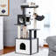 Tour à chat en bois beige Deluxe Condos-1125387742-1125387740