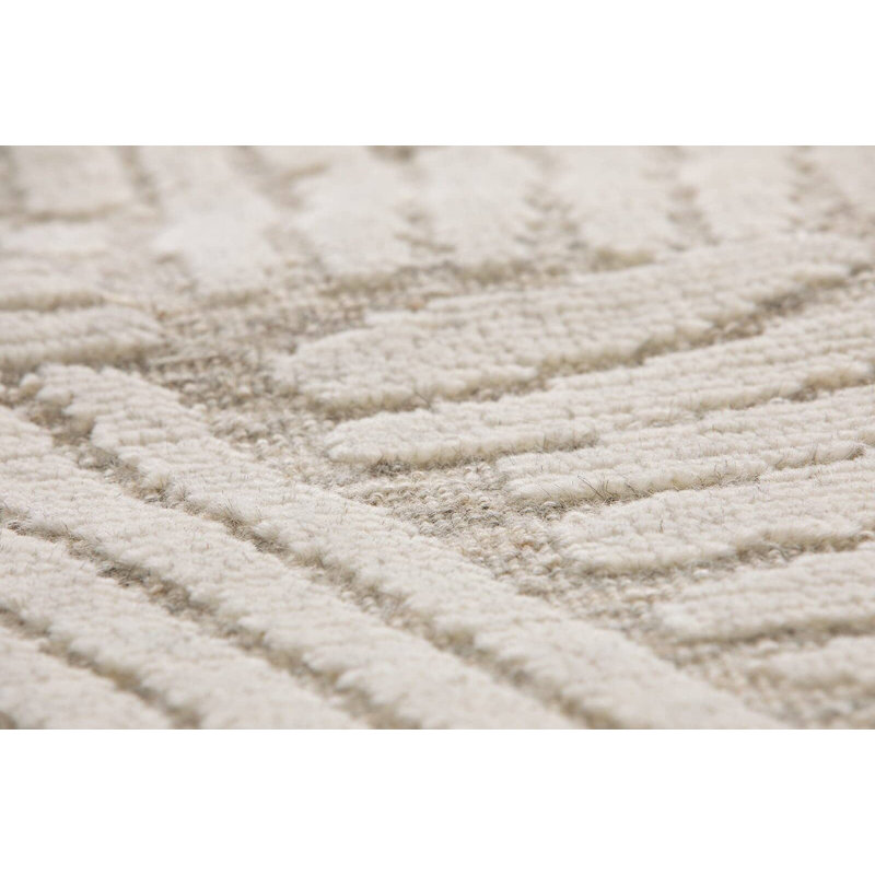 Ravine Hand Knotted Wool Abstract Area Rug, Rectangle 6' x 9'