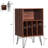 Freestanding Record Player Stand Record Storage Cabinet With Metal Legs-785365723