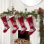 Snowy Village Scene Christmas Stocking