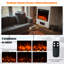 Fuentes Belfry Heating 51 cm W Black Electric Fireplace