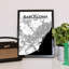 « barcelone city map », reproduction d’impression sur affiche à motif encre-31737454