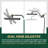 Adjustable 10" High Pressure Dual Shower Head with 9-Spray Handheld Shower-119512978