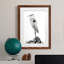 Shoreline Heron In B&W II - peinture encadrée-1032955130-1032955131