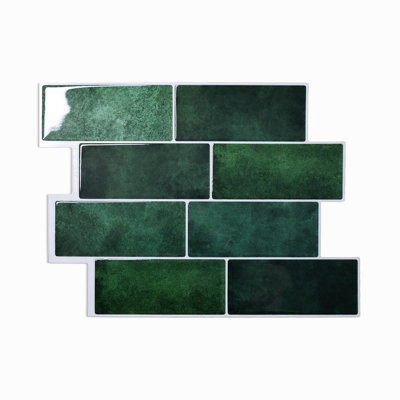 Standard Products 9.6'' W x 8.26'' L Vinyl Gel Peel and Stick Backsplash Tile