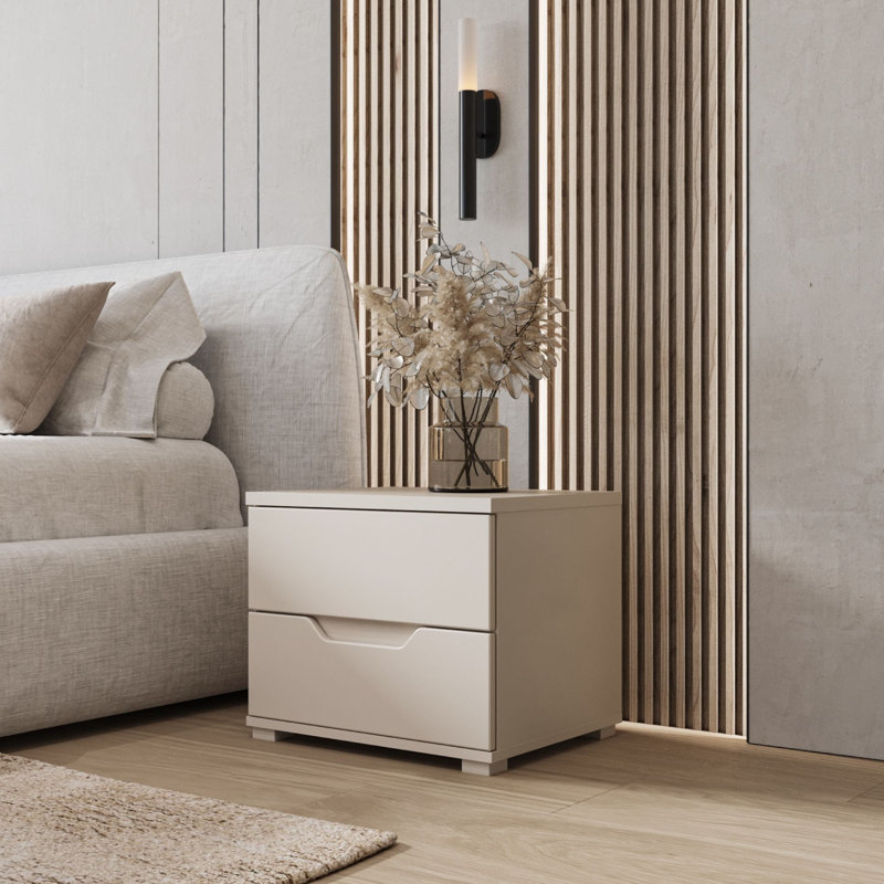 50.1cm W Manufactured Wood Bedside Table