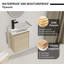 Meuble-lavabo simple 8,9 po Seychelle avec plateau en céramique