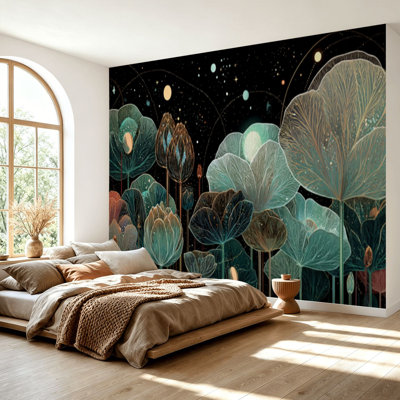 Papier peint adhésif auto-adhésif moderne pour la chambre à coucher Peel and Stick L 69 po x l 96 po