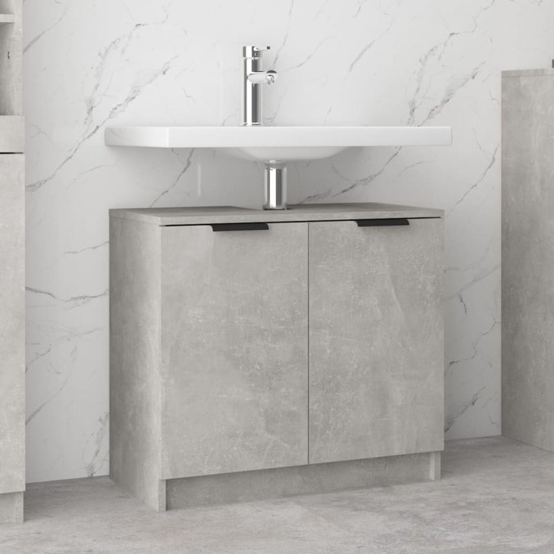 Lynissa Bathroom Cabinet, Concrete Grey