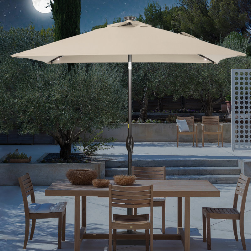 Parasol de marché carré 78 po Rosalynd, Beige