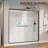 68 To 72 In. W X 72 In. H Semi-Frameless Double Sliding Shower Door In Matte Black Bypass Frame Alcove Shower Door With 1/4 In (6MM) Tempered Clear Glass-115942594