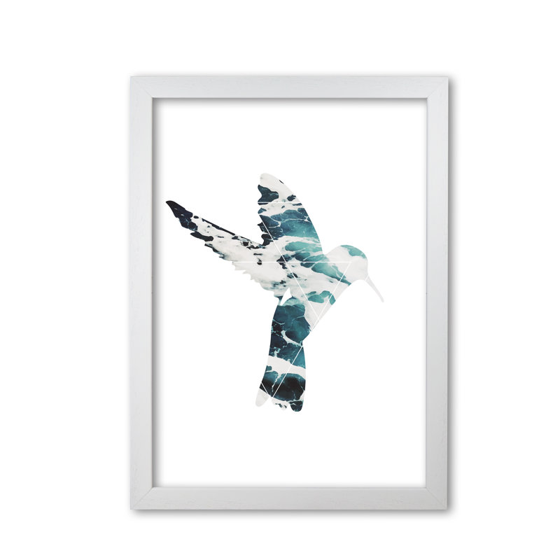 Sea Bird - Print, White Grain Frame, 42 cm H x 30 cm W x 5 cm D