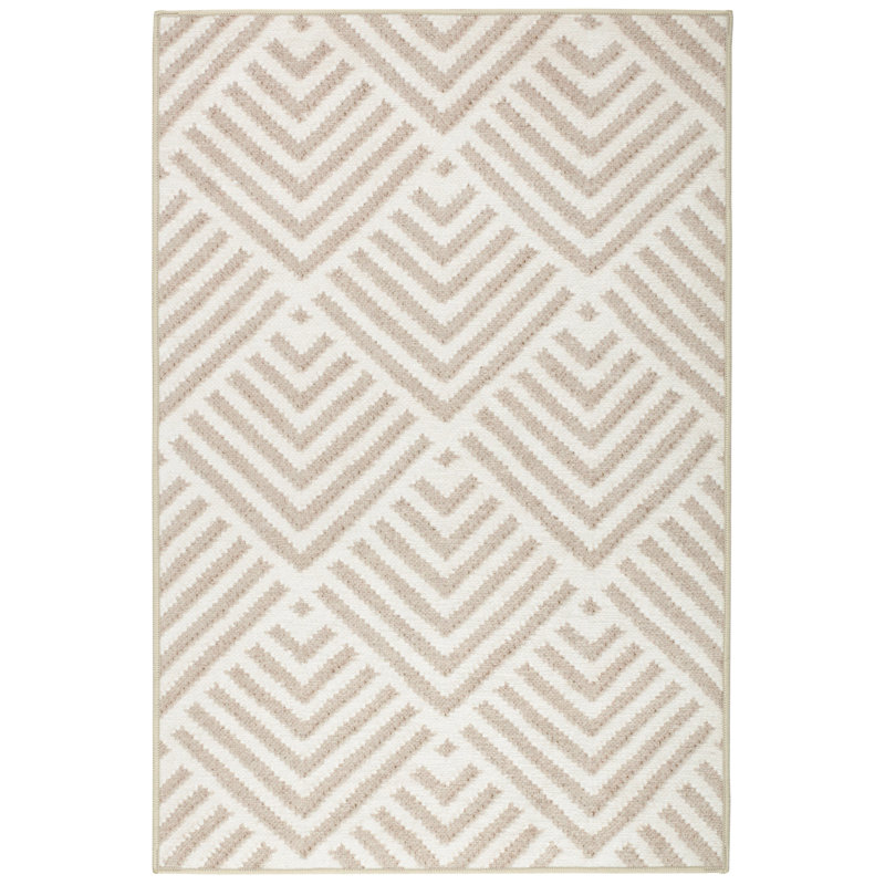 Cleo Cement Machine Washable Rug, Rectangle 8'6" x 11'6"