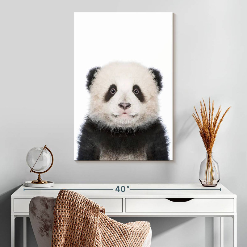 Portrait de panda Brampt, H 30 po x l 20 po