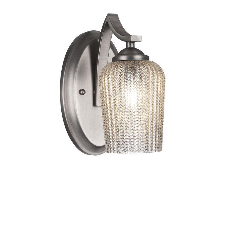 Zilo Wall Sconce, Matte Black, Gold