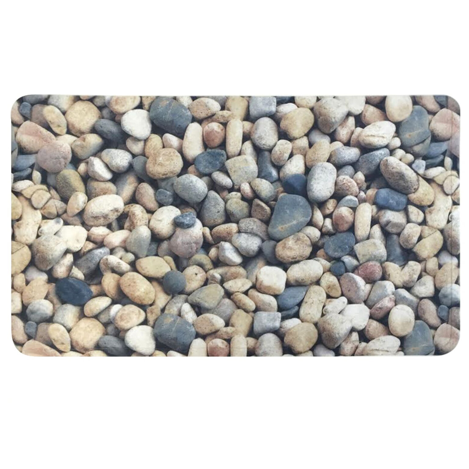 Non-Slip Anti-Bacterial Pebbles Stone Bath Mats,Slip-Resistant