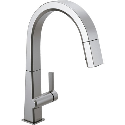 Pivotal Pull Down Sprayer Kitchen Sink Faucet, Single Handle Kitchen Faucet