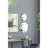 Circle Mirror with Iron Frame-1247909419