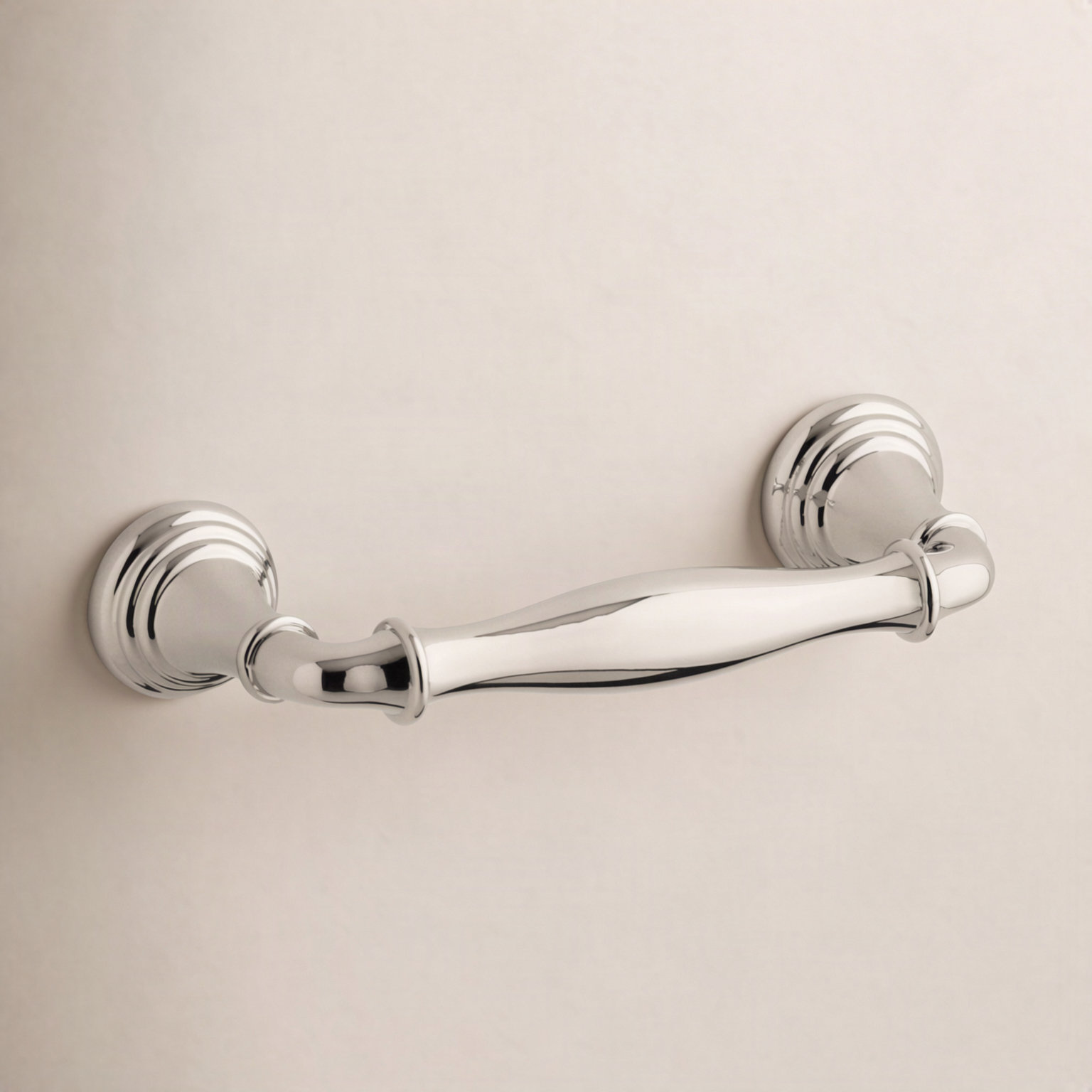Devonshire 3" Bar Cabinet Pull, Vibrant Polished Nickel