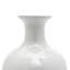 12" Antique White Porcelain Vase
