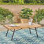Causeuse d'extérieur avec table basse Canoga