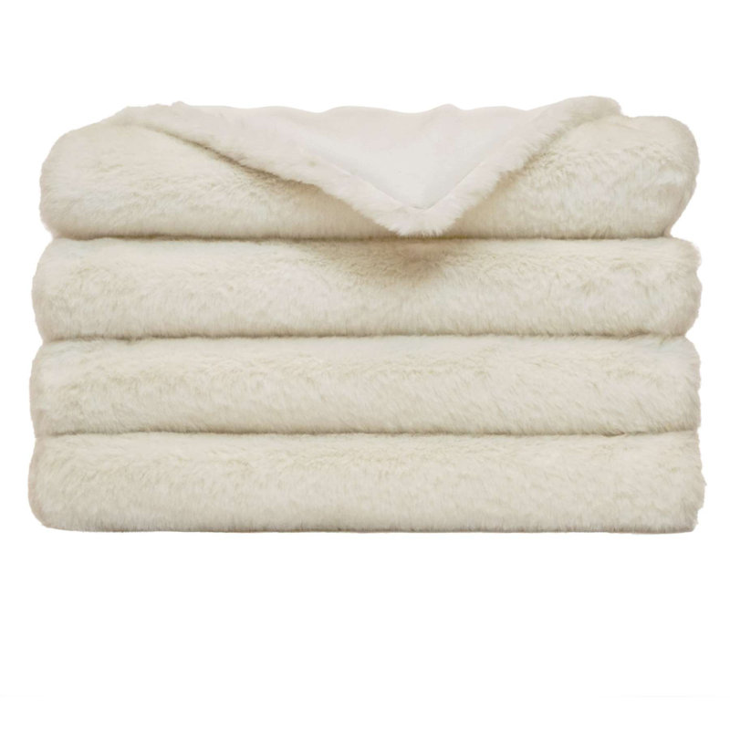 Furocious Throw Blanket, Cream