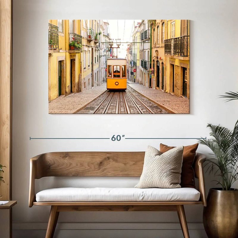 Lisbon Funicular, 32" H x 48" W