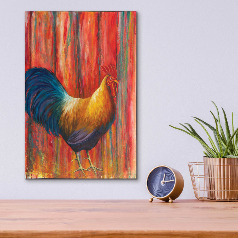 «Mr. Rooster» par Michelle Faber - impression sans cadre, H 16 po x l 12 po x P 0,13 po