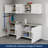 Garage Core Upper Cabinet, Base Cabinet, Doors, & Top In White