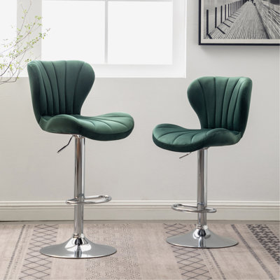 Ensemble de 2 tabourets de bar rotatifs réglables Ellston