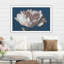 «Flower on Blue» par Mark Lawrence - peinture sur toile à cadre flottant-471370303-471370293