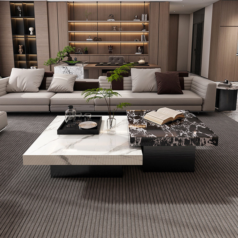Jantcho, Blanc / Noir / Argent, H 15,7 po x L 31,5 po x l 31,5 po
