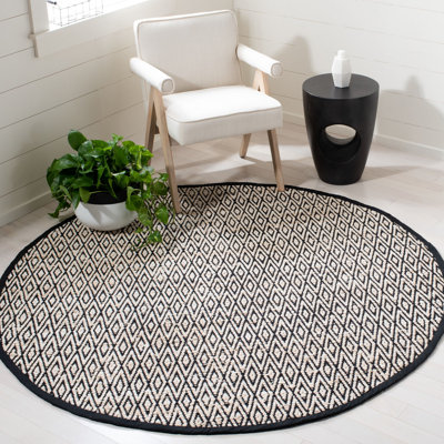 Tapis géométrique tissé à la main Montauk