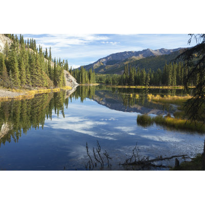 Très calme, lac Horseshoe au parc national Denali, Alaska par Dhughes9