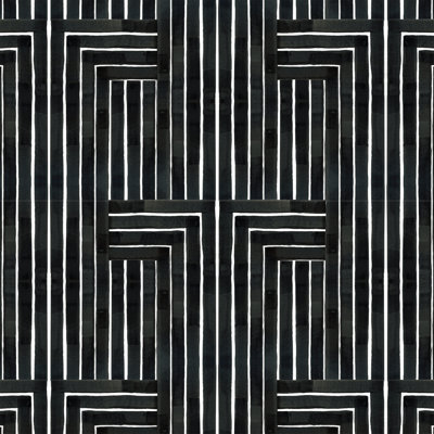 Mitchell Black Organic Self-Adhesive Wallpaper Roll