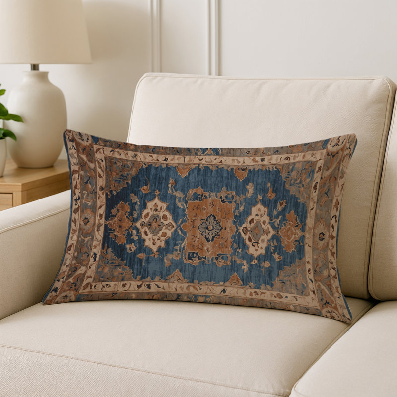 Coussin décoratif intérieur et extérieur Modern, Rectangle H 20 po x l 14 po, Brun oriental 8