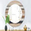 Miroir mural Mid-Century géométrique Natural Balance III-40097273