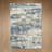 Pavelina Blue Modern Abstract Machine Washable Indoor Area Rug with Non-Slip Backing-760674053